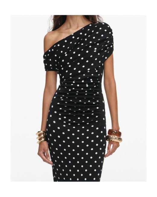 Self-Portrait Black Midi Dress