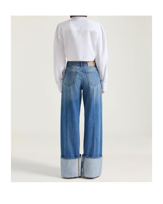 Givenchy Blue Turn-Up Hem Jeans