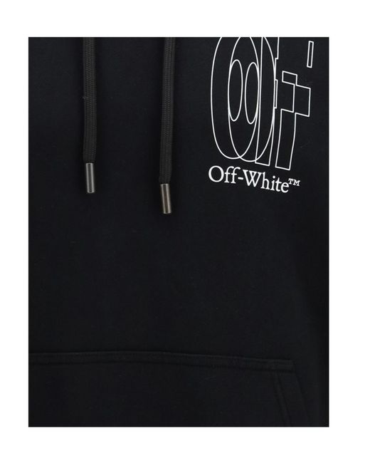 Off-White c/o Virgil Abloh Blue Big Double Arrow Skate Hoodie for men