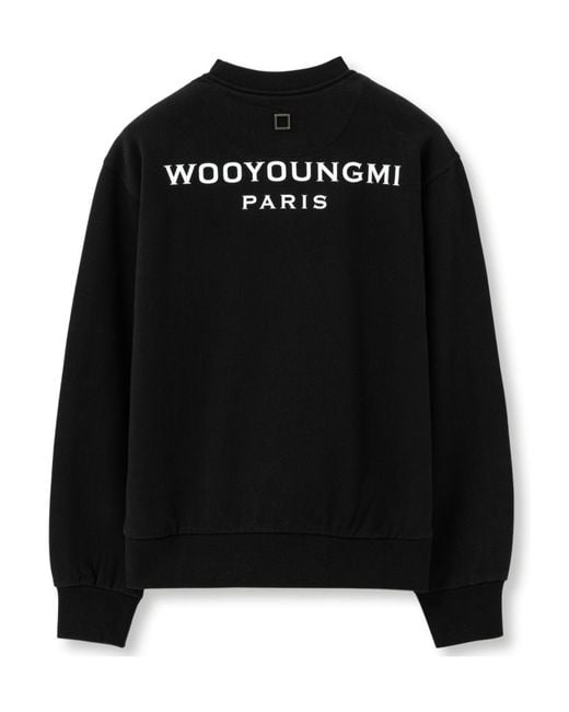 Wooyoungmi Black Back Logo Sweatshirt
