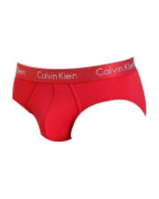 Calvin Klein Red Logo Printed Underwear for men