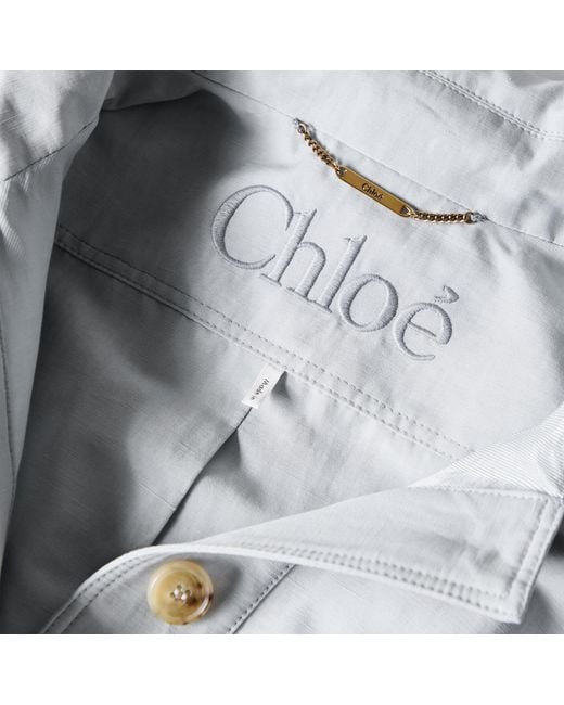 Chloé Gray Leather Jacket