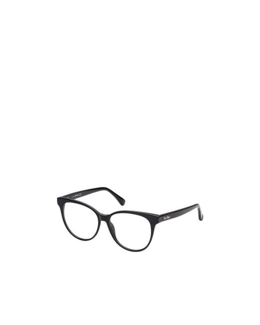 Max Mara White Cat-Eye Frame Glasses