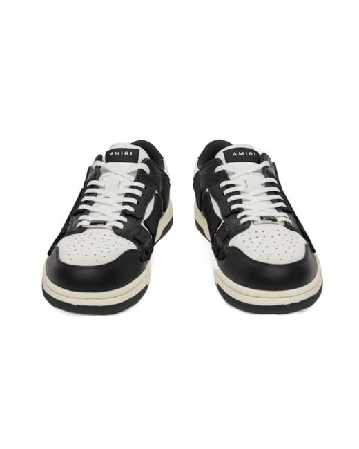 Amiri Black Skel Lace-Up Sneakers for men
