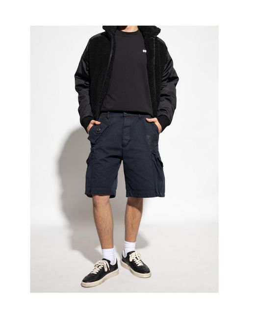 DSquared² Black Zip-Up Fleece Jacket for men