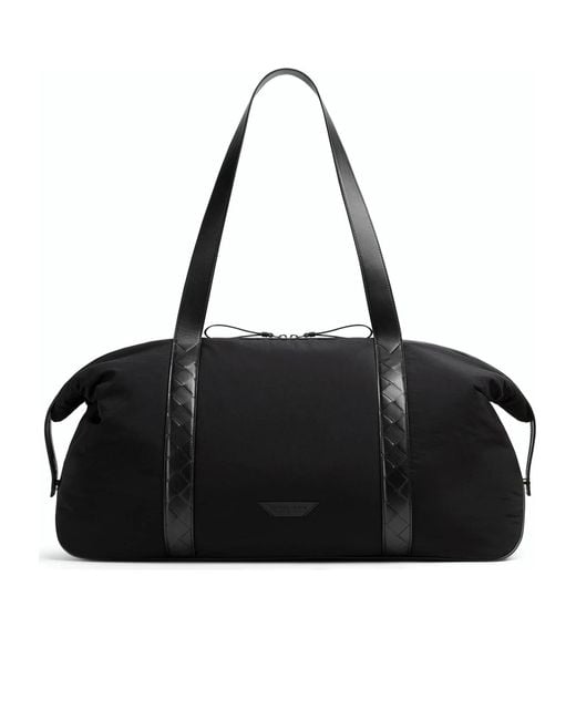 Bottega Veneta Black Large Crossroad Weekender Bag for men
