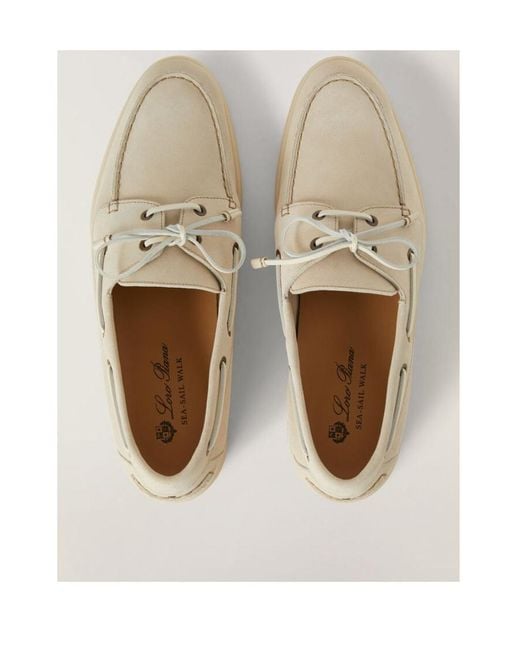 Loro Piana Natural Sea-Sail Walk Mokasin Shoes for men