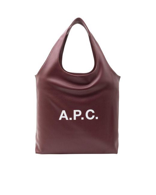 A.P.C. Purple Ninon Top Handle Bag