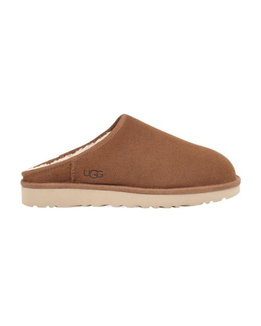 Ugg Brown Classic Slip-On Slippers for men