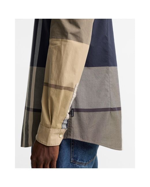 Barbour Multicolor Oversized Check Shirt for men