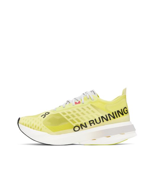 On Shoes Yellow Cloudboom Strike Sneakers for men