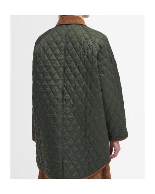 Barbour Green 30Th Anniversary Liddesdale Oversized Quilted Jacket