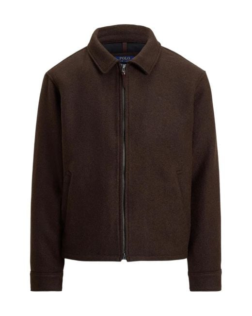 Polo Ralph Lauren Brown Zip-Front Jacket for men