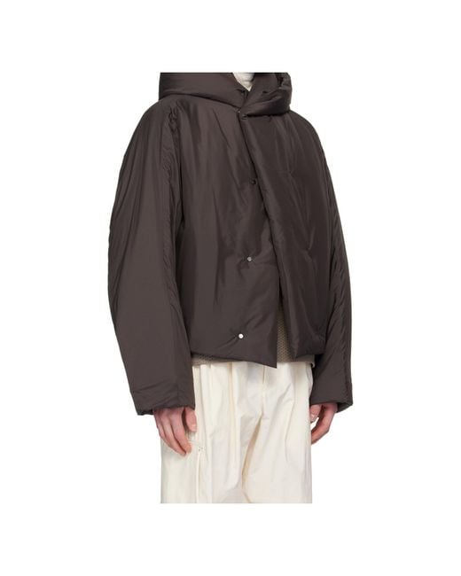 Homme Plissé Issey Miyake Brown Homme Plissé Issey Miyake Duvet Jacket for men