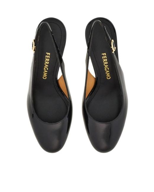Ferragamo Black Slingback