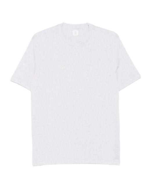 Eleventy White Crew-Neck T-Shirt for men