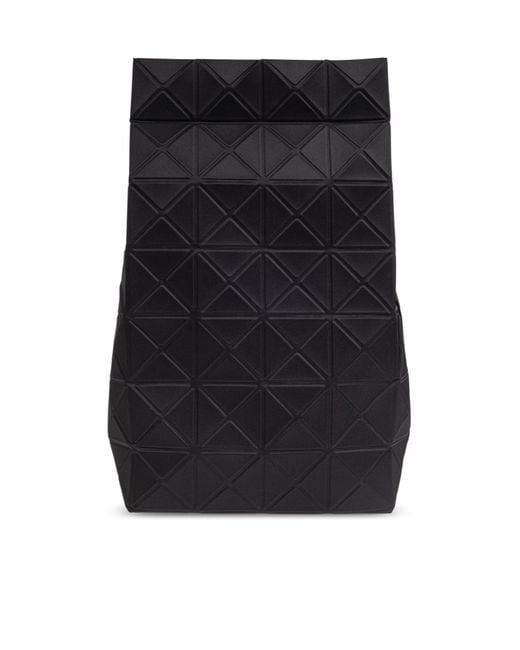 Issey Miyake Black Geometric-Pattern Backpack