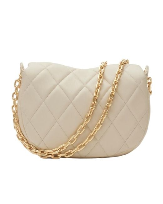 Burberry Natural Rocking Horse Quilted Crossbody Bag