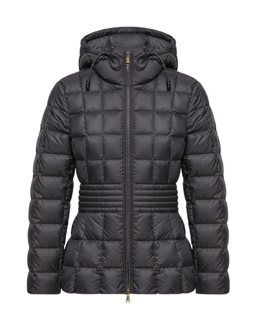 Moncler Black Engoulevent Square Quilted Hooded Short Padded Jacket