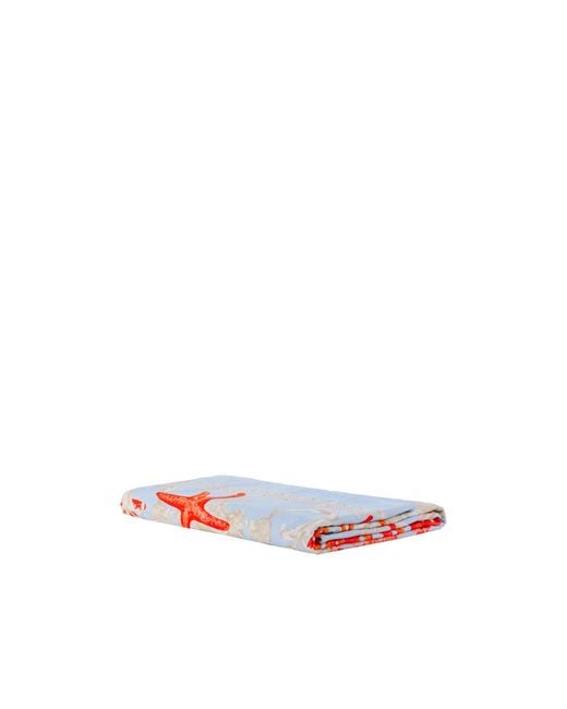 Versace White Barocco Sea Towel for men