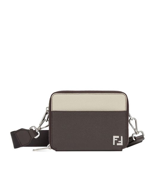 Fendi Brown And Leather Bag for men