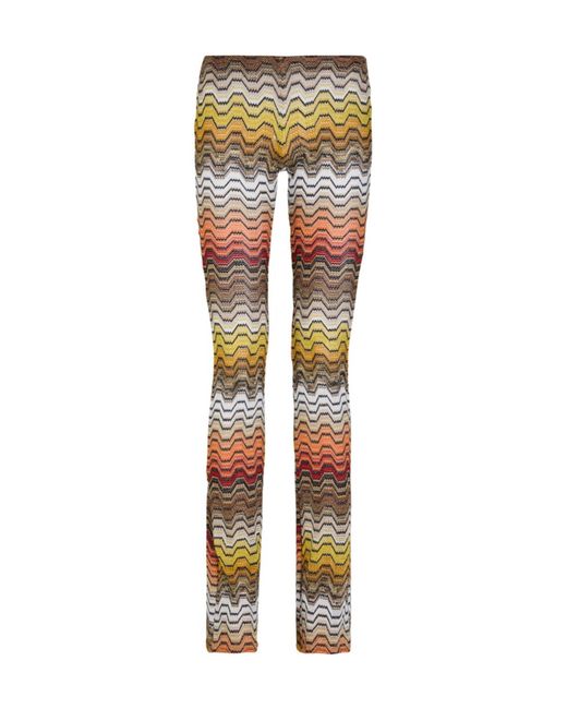 Missoni Multicolor Metallic-Knit Beach Trousers