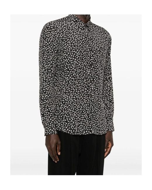 Dries Van Noten Gray Long-Sleeved Shirt for men