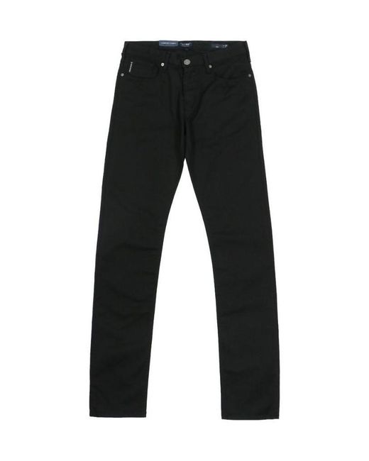 Armani Jeans Black Belt-Loop Jeans for men