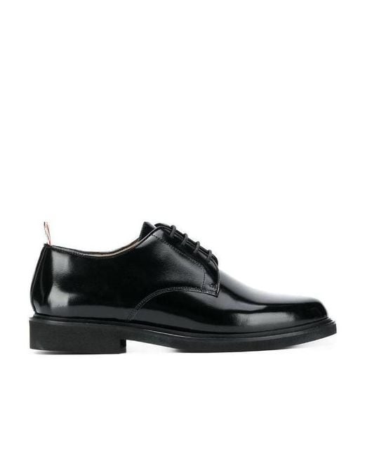 Thom Browne Black Uniform Derby Shoes for men