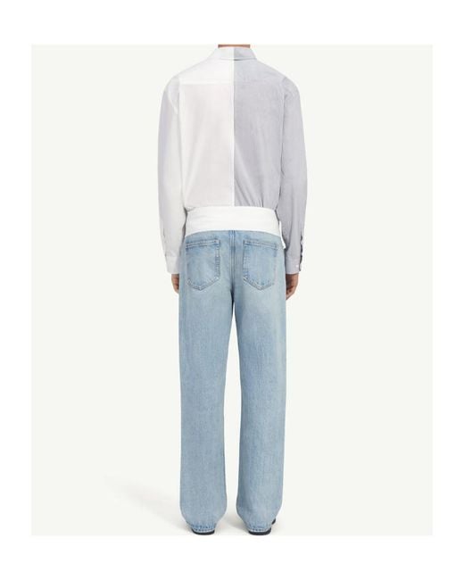 MM6 by Maison Margiela Blue Straight-Leg Jeans for men