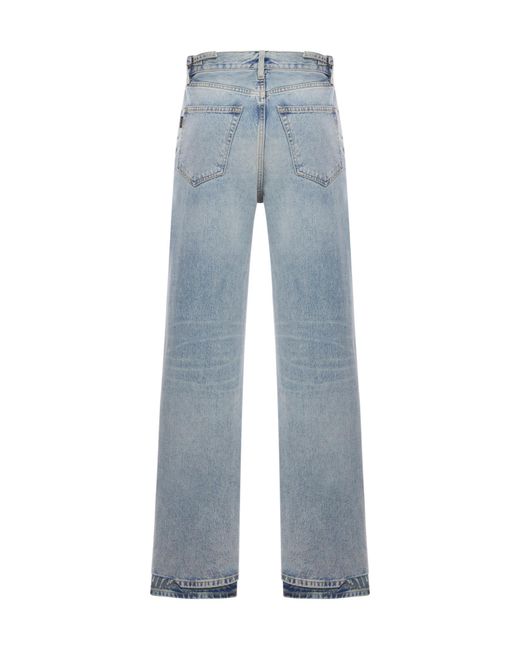 Haikure Blue Bethany Frayed-Hem Jeans for men