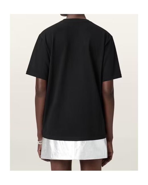 AllSaints Black Zinc Boyfriend T-Shirt