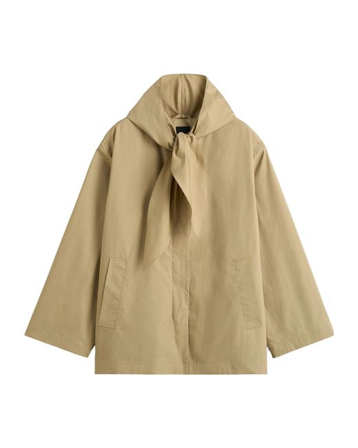 Totême Natural Totême Scarf Detailed Long Sleeved Jacket
