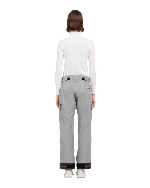 パンツ Prada Grey GORE-TEX snowboard pant Prada Gore-Tex Snowboard Pants in Gray | Lyst