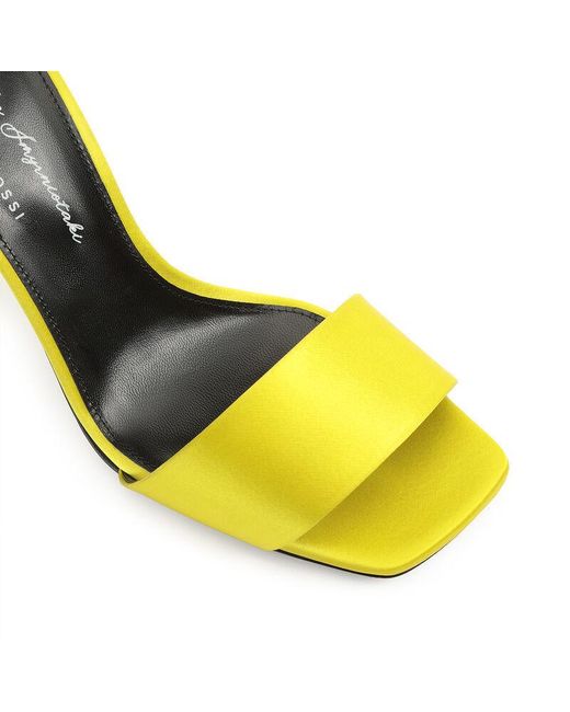 Sergio Rossi Yellow Evangelie Open Toe Sandals