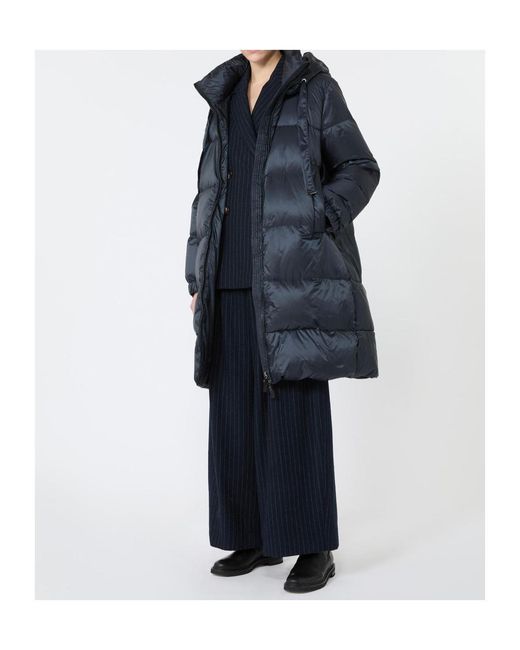 Max Mara Blue Lapel Long-Sleeved Suit Jacket