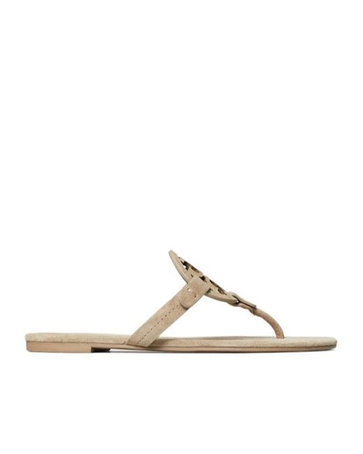 Tory Burch Metallic Miller T-Strap Sandals