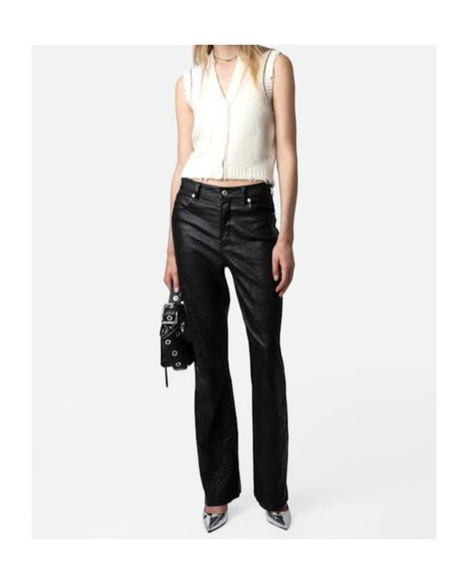 Zadig & Voltaire White Sequin-Embellished Chunky-Knit Vest