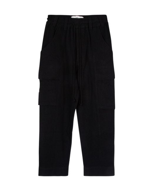 Song For The Mute Black Elastic Waistband Casual Pants for men