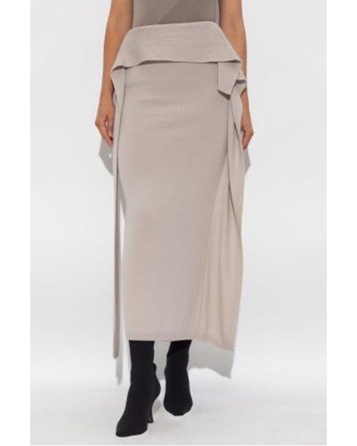 Entire studios Gray Layered Wrap Skirt