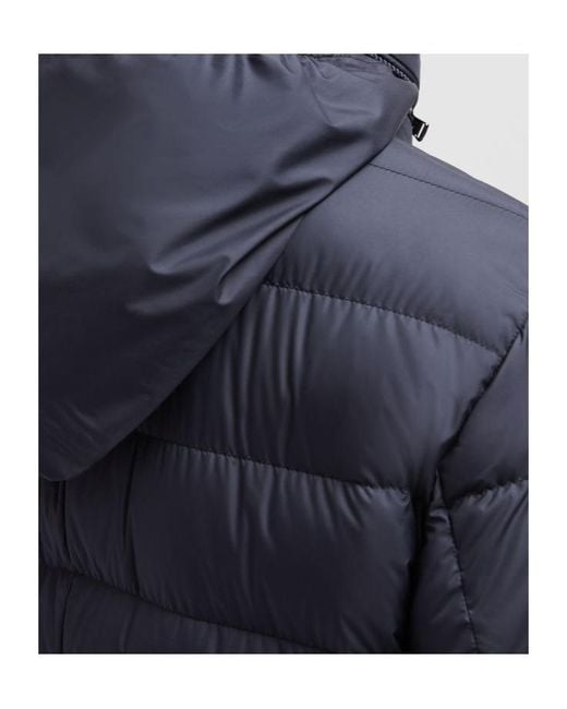 Moncler Blue Malinvern Button-Up Down Jacket for men