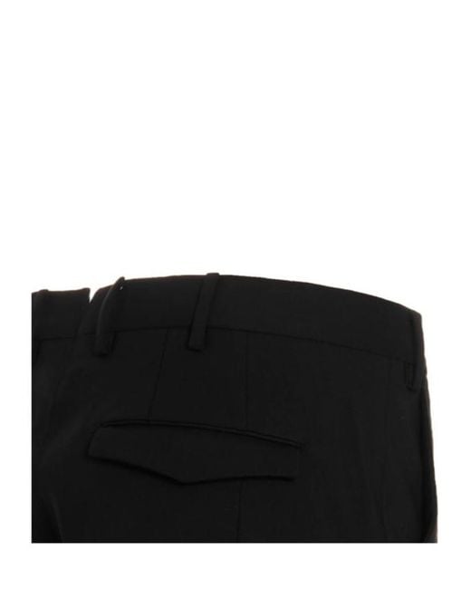 Pt Pantaloni Black Tory Burch Virgin Wool Tailored Slacks for men