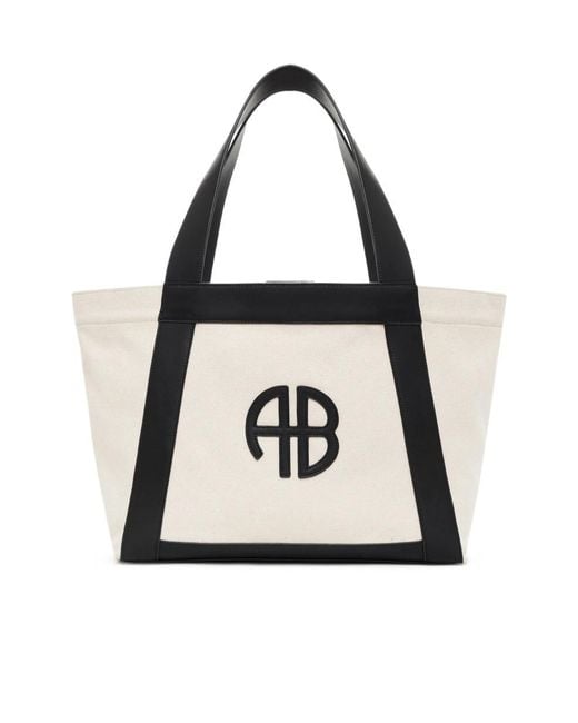 Anine Bing Black Cara Top Handle Bag