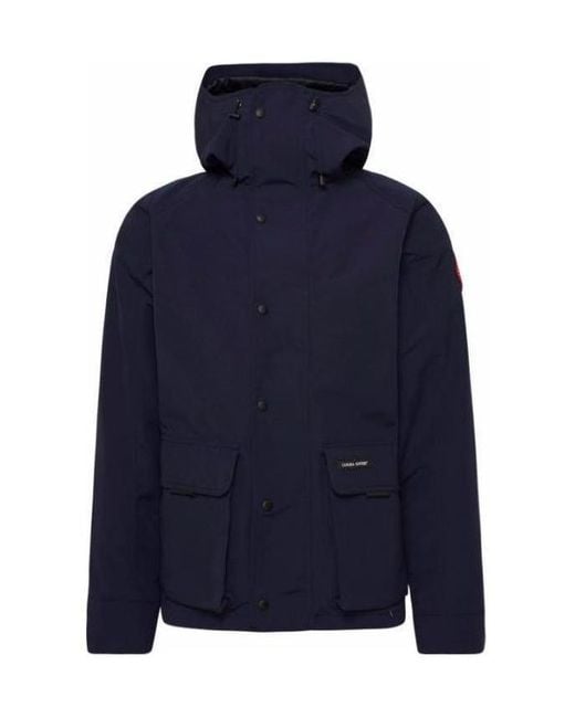 Canada Goose Blue Lockeport Hooded Jacket for men