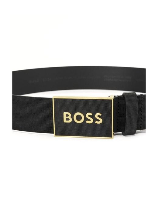 Boss Black Logo Belt for men