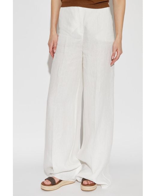 Max Mara White Sequoia Trousers