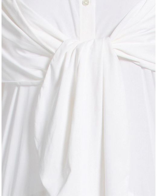 Isabel Marant White Minimalist Shirt Dress