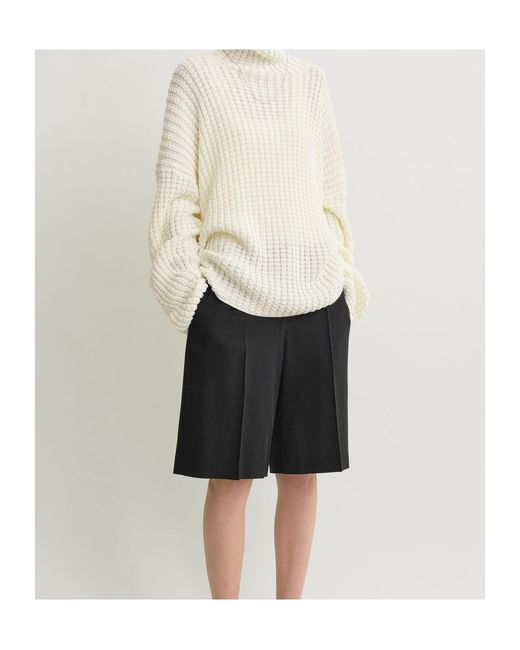Totême  Black Totême Tailored Bermuda Shorts