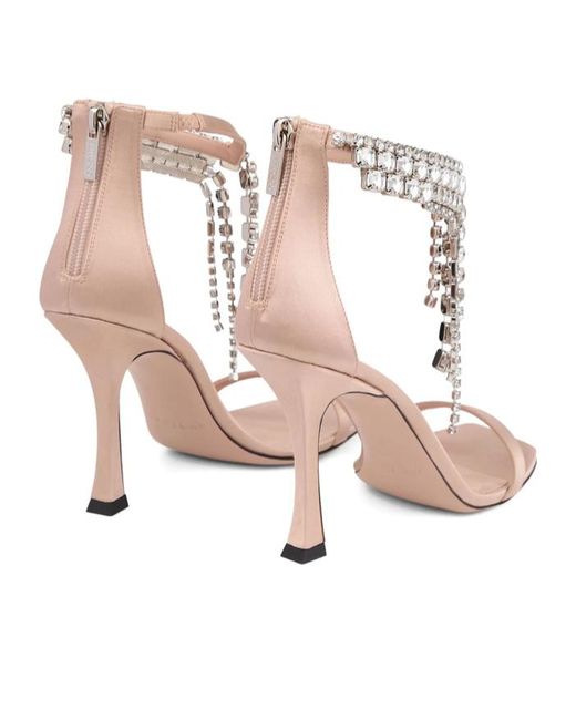 Jimmy Choo White Square Toe High Heel Sandals