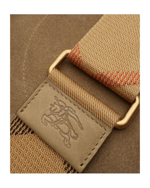 Burberry Brown Medium B Clip Messenger Bag